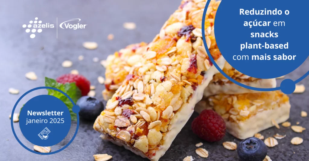Redução de açúcar em snacks plant-based: inovação e sabor